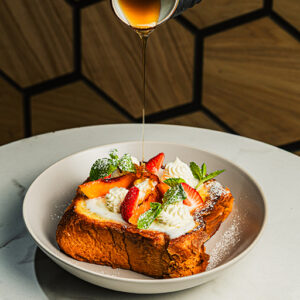 Peach Mascarpone French Toast